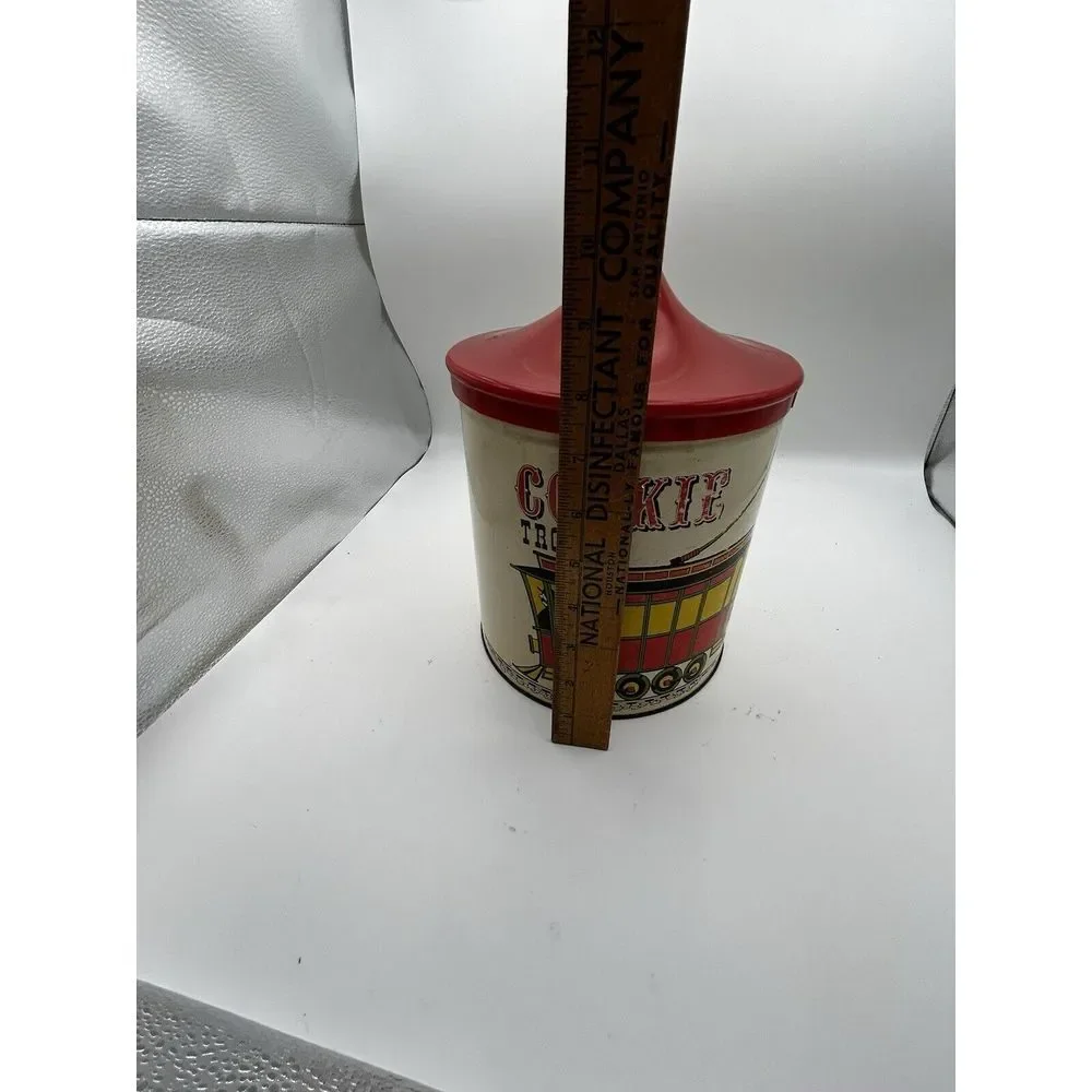 Vintage Ballonoff Cookie‎ Canister Cookie Trolley Metal Tin Container